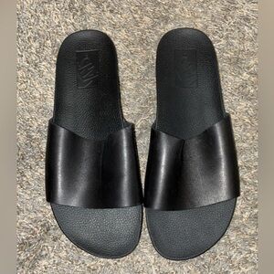 Vans Black leather Women's Sandals